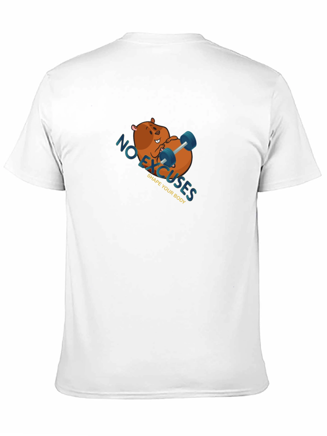 Funny Workout Beaver T-Shirt - No Excuses!