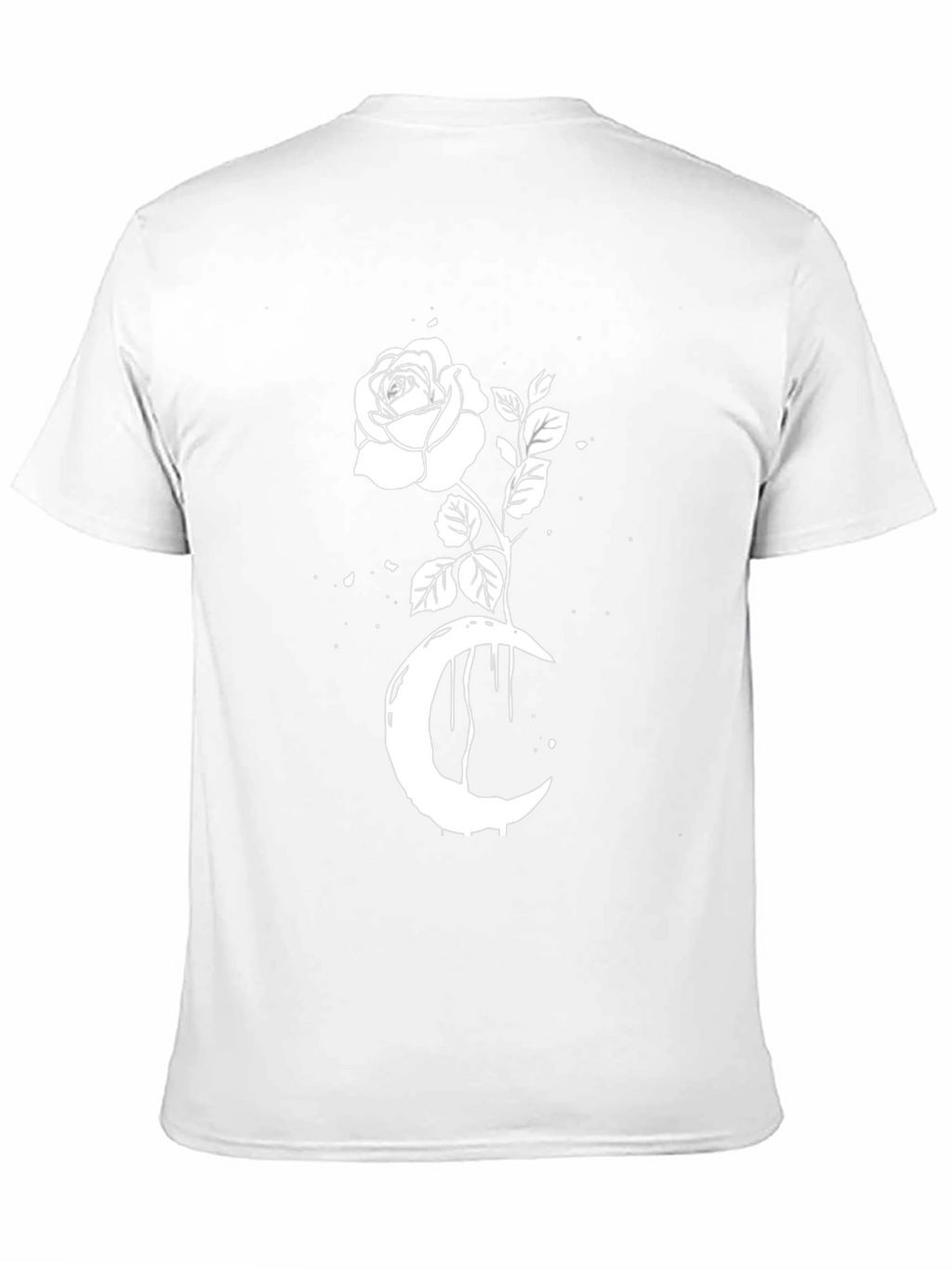 Rose & Crescent Moon Graphic Tee