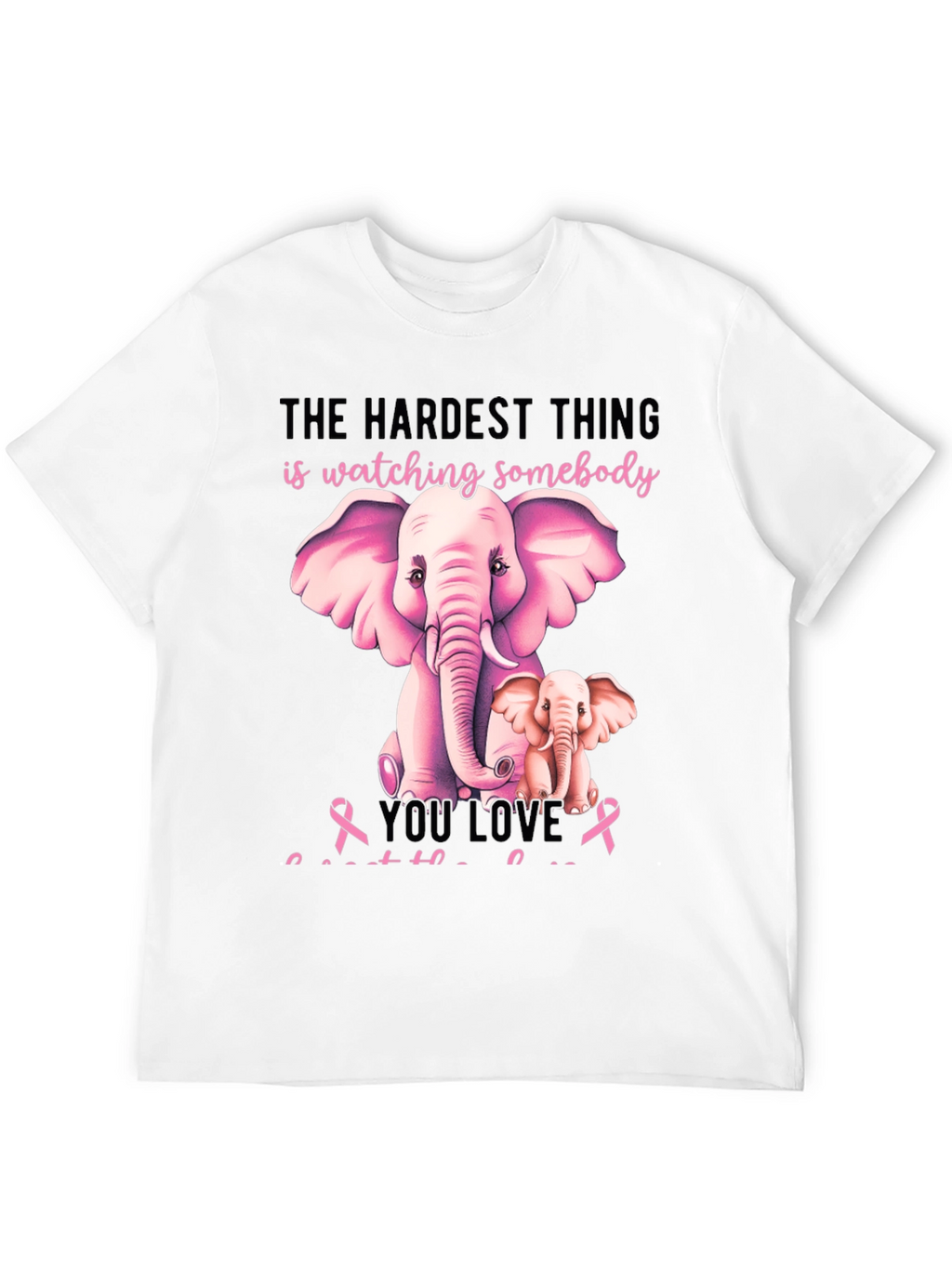 Elephant Breast Cancer Awareness T-Shirt
