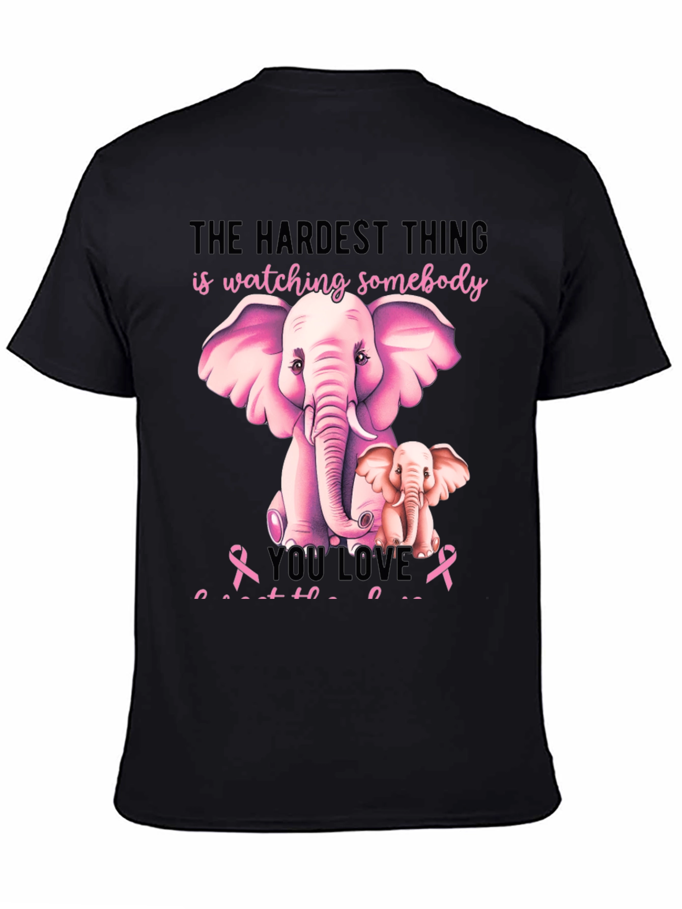 Elephant Breast Cancer Awareness T-Shirt