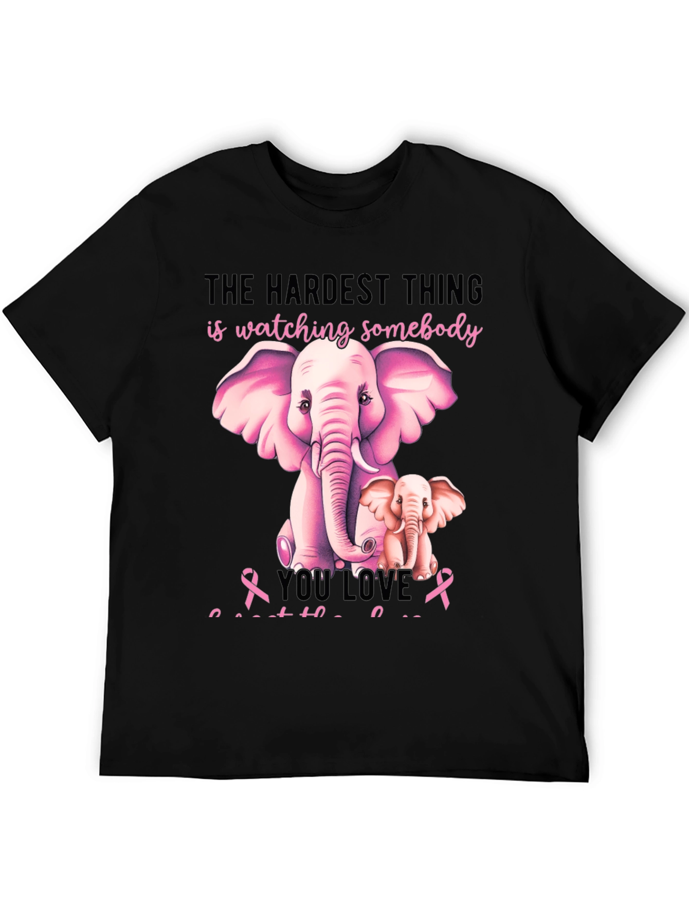 Elephant Breast Cancer Awareness T-Shirt
