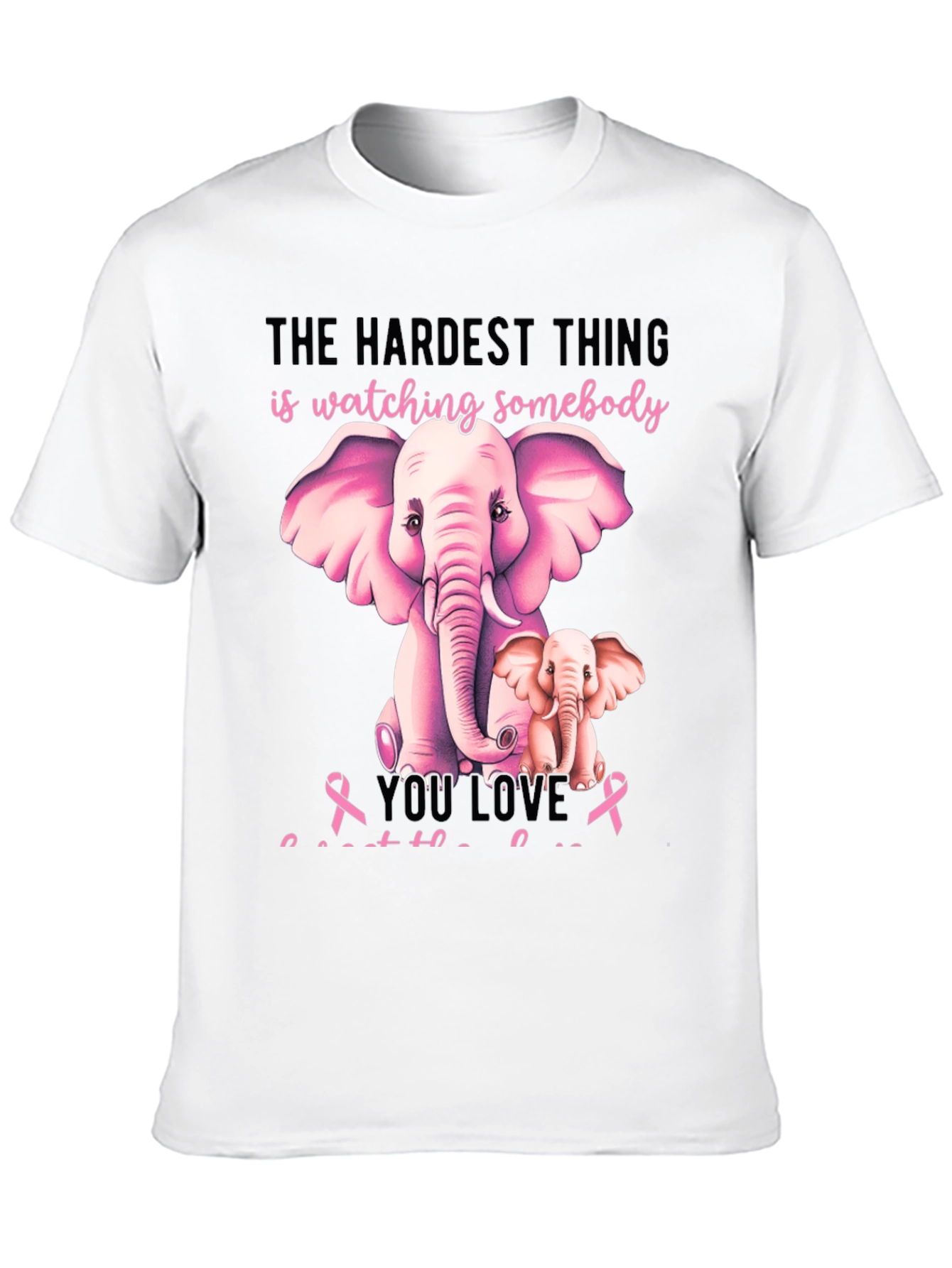 Elephant Breast Cancer Awareness T-Shirt