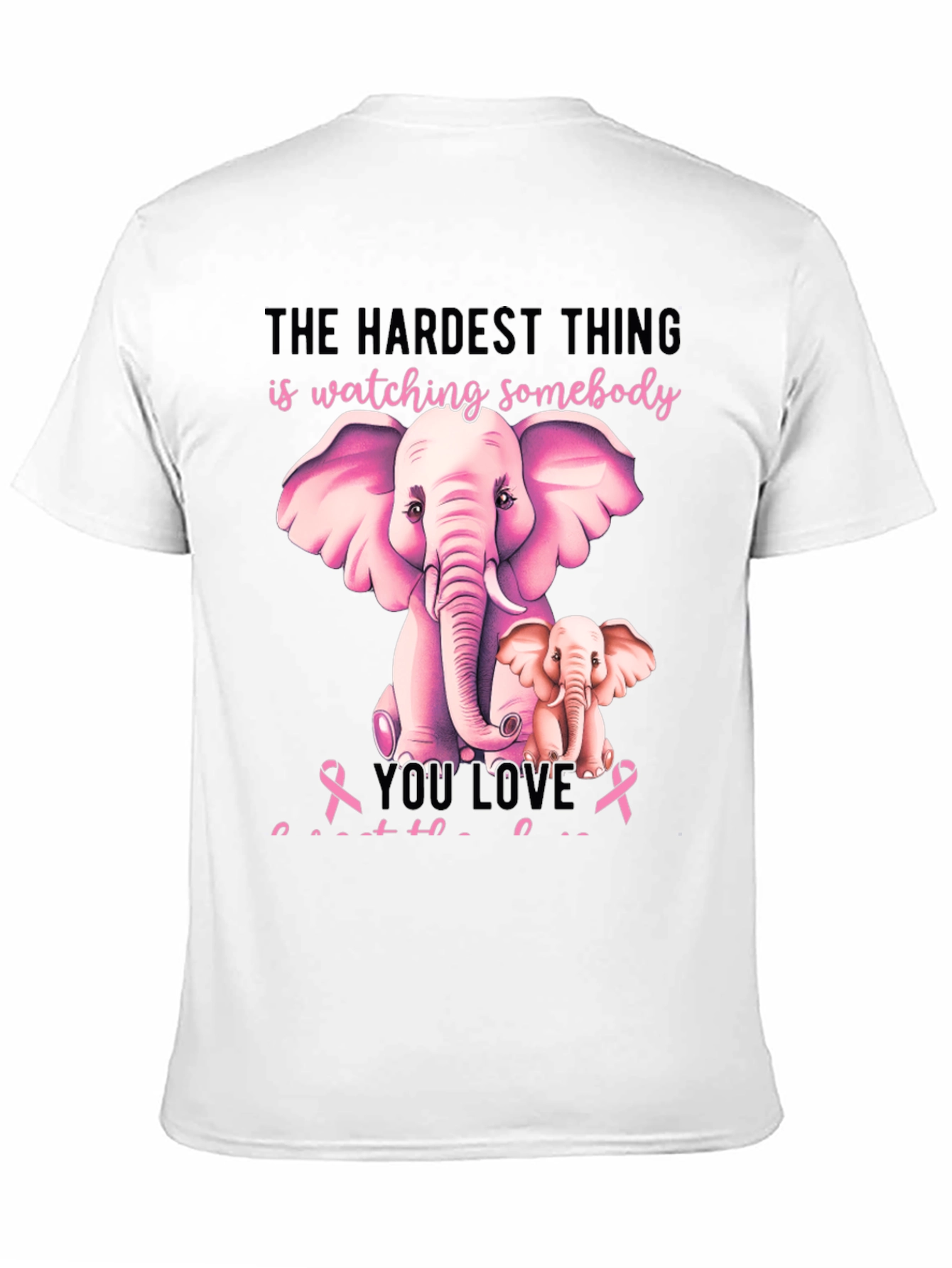 Elephant Breast Cancer Awareness T-Shirt