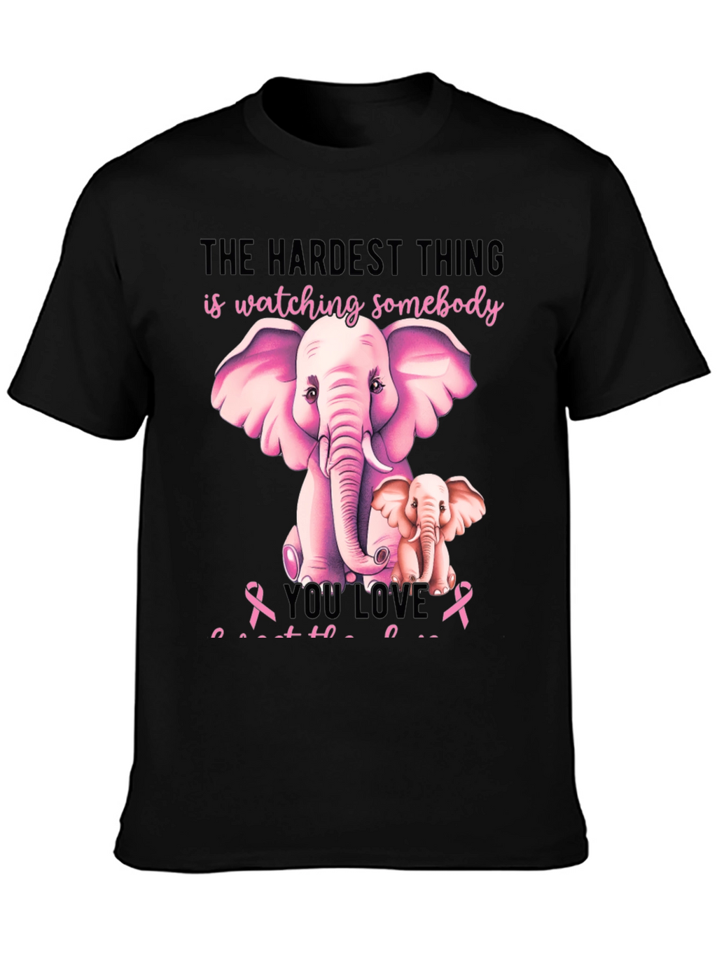 Elephant Breast Cancer Awareness T-Shirt