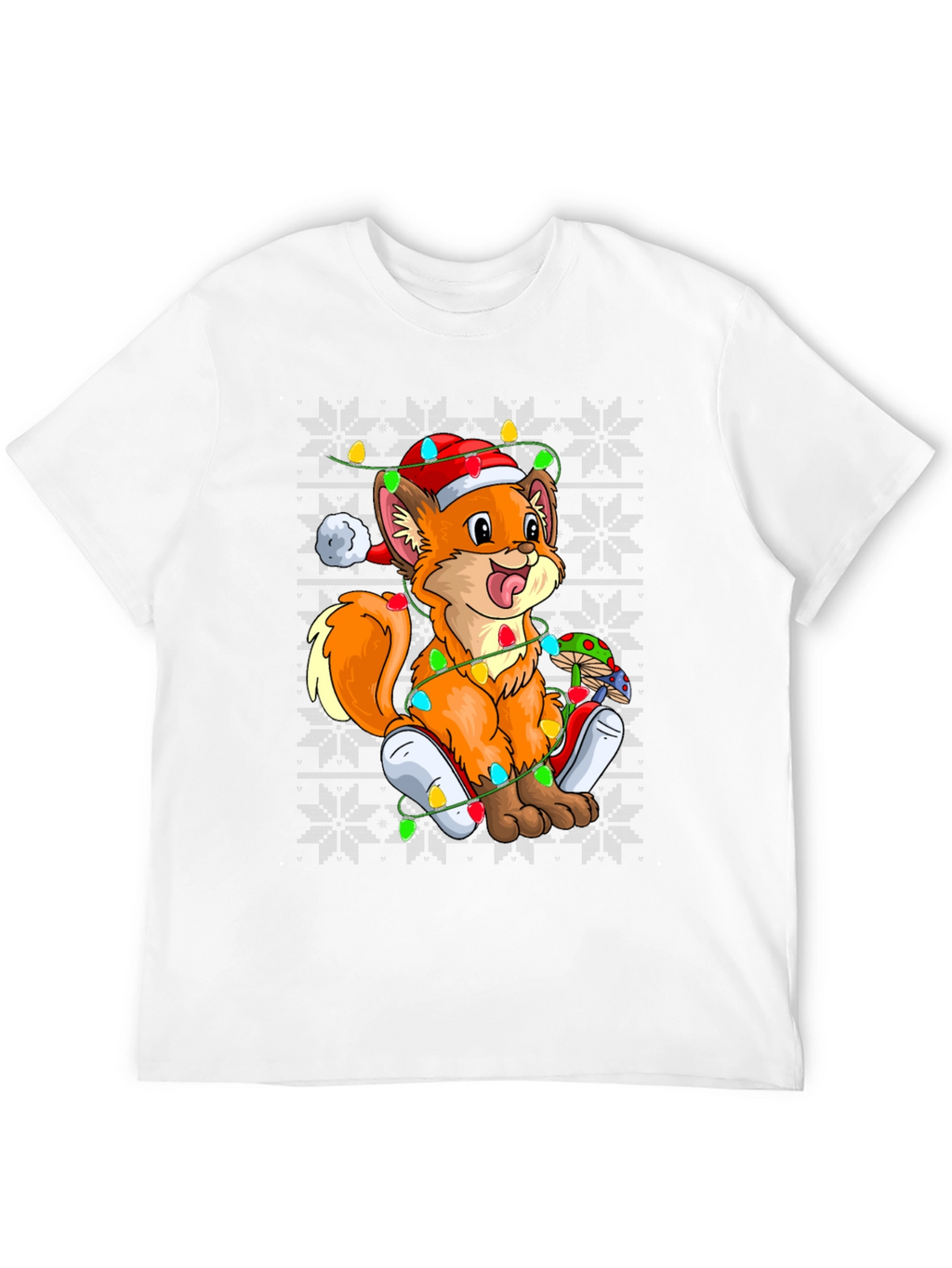 Festive Fox Ugly Christmas Sweater T-Shirt