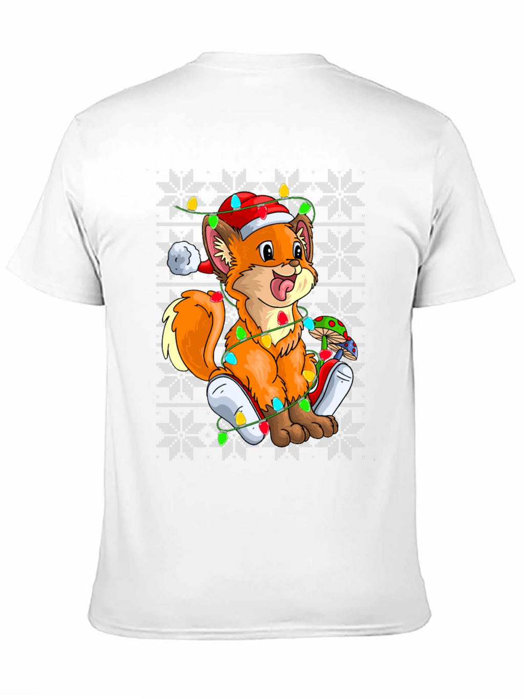 Festive Fox Ugly Christmas Sweater T-Shirt
