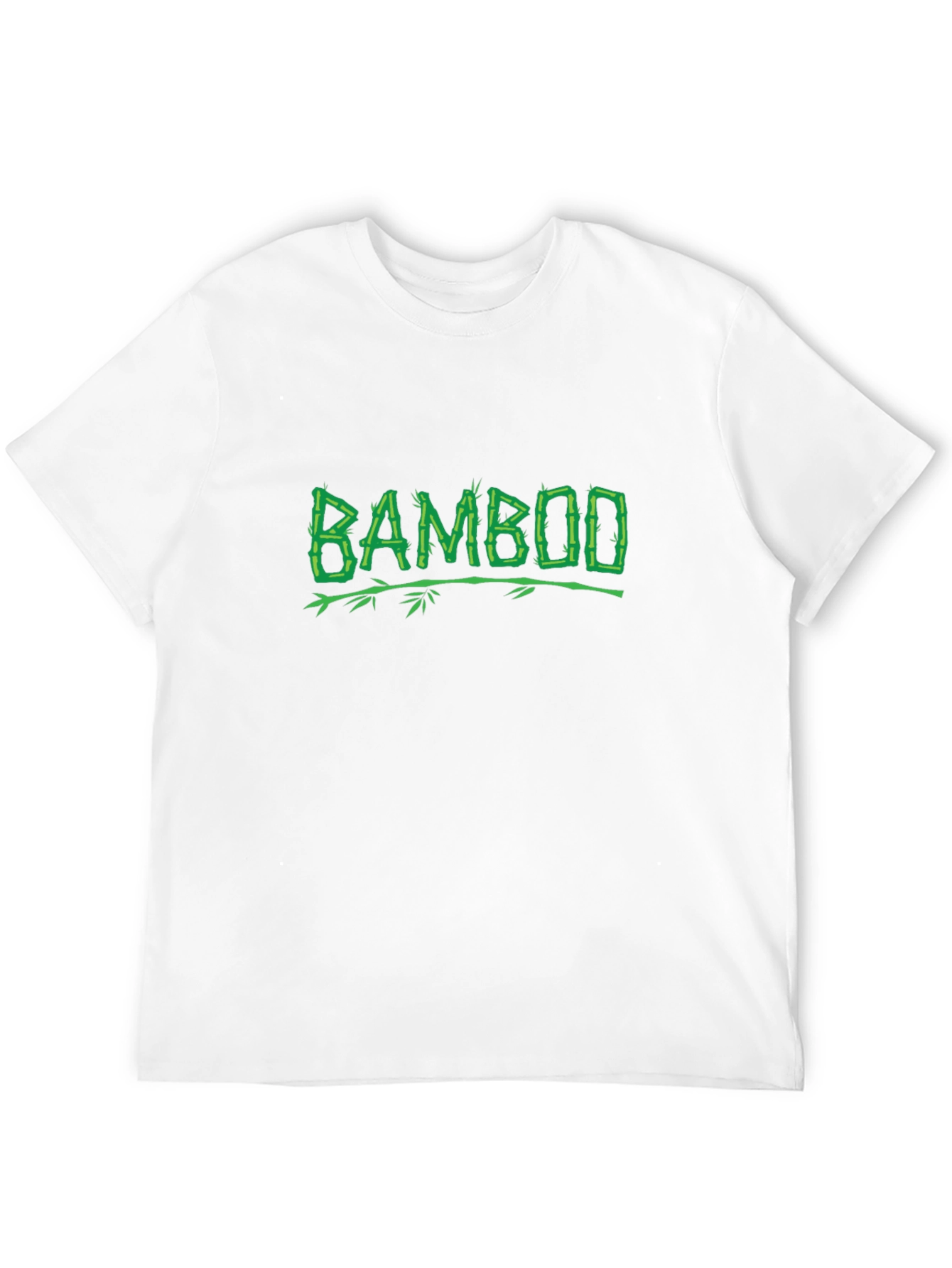 Bamboo Graphic Print Black T-Shirt
