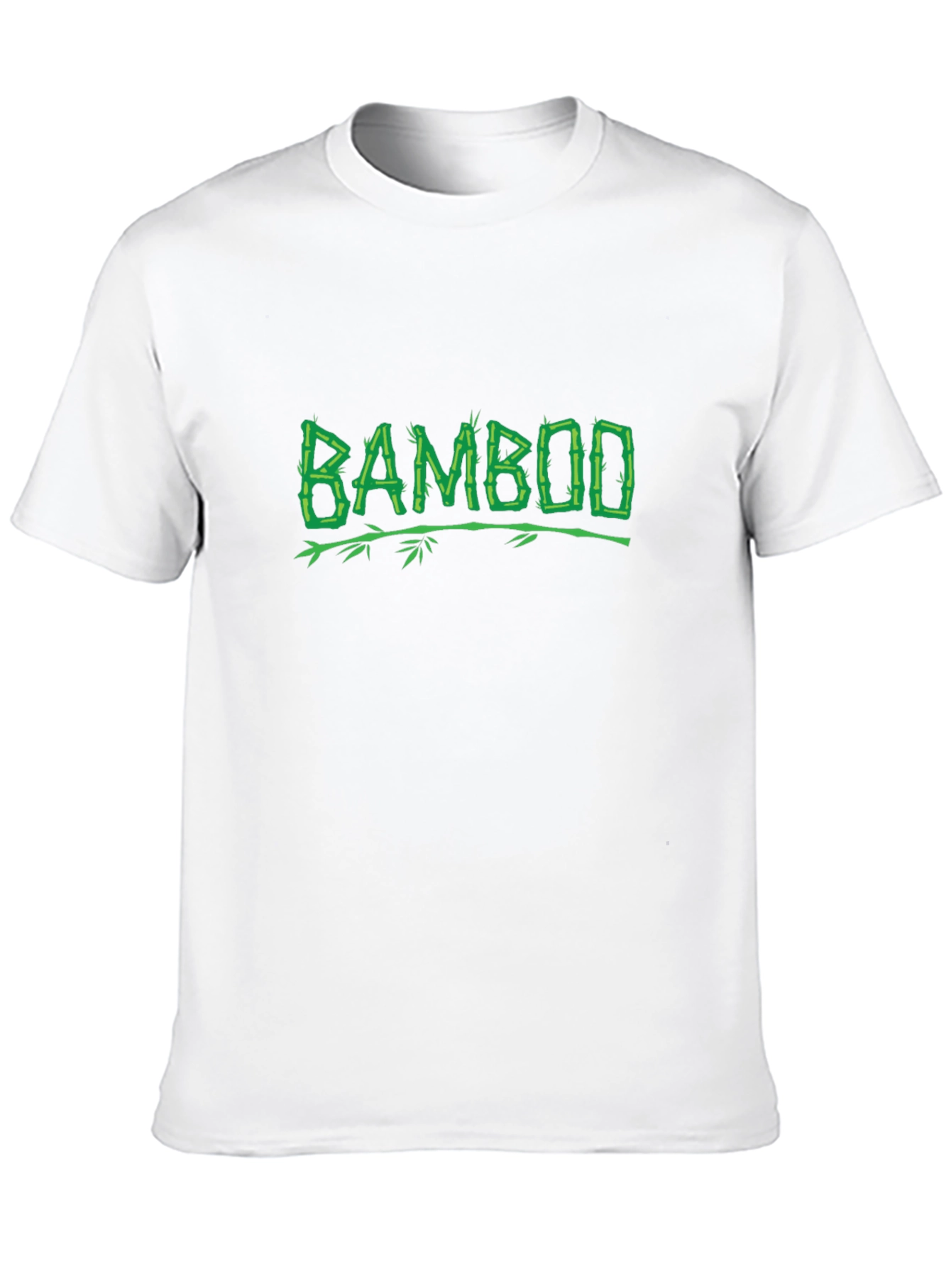 Bamboo Graphic Print Black T-Shirt