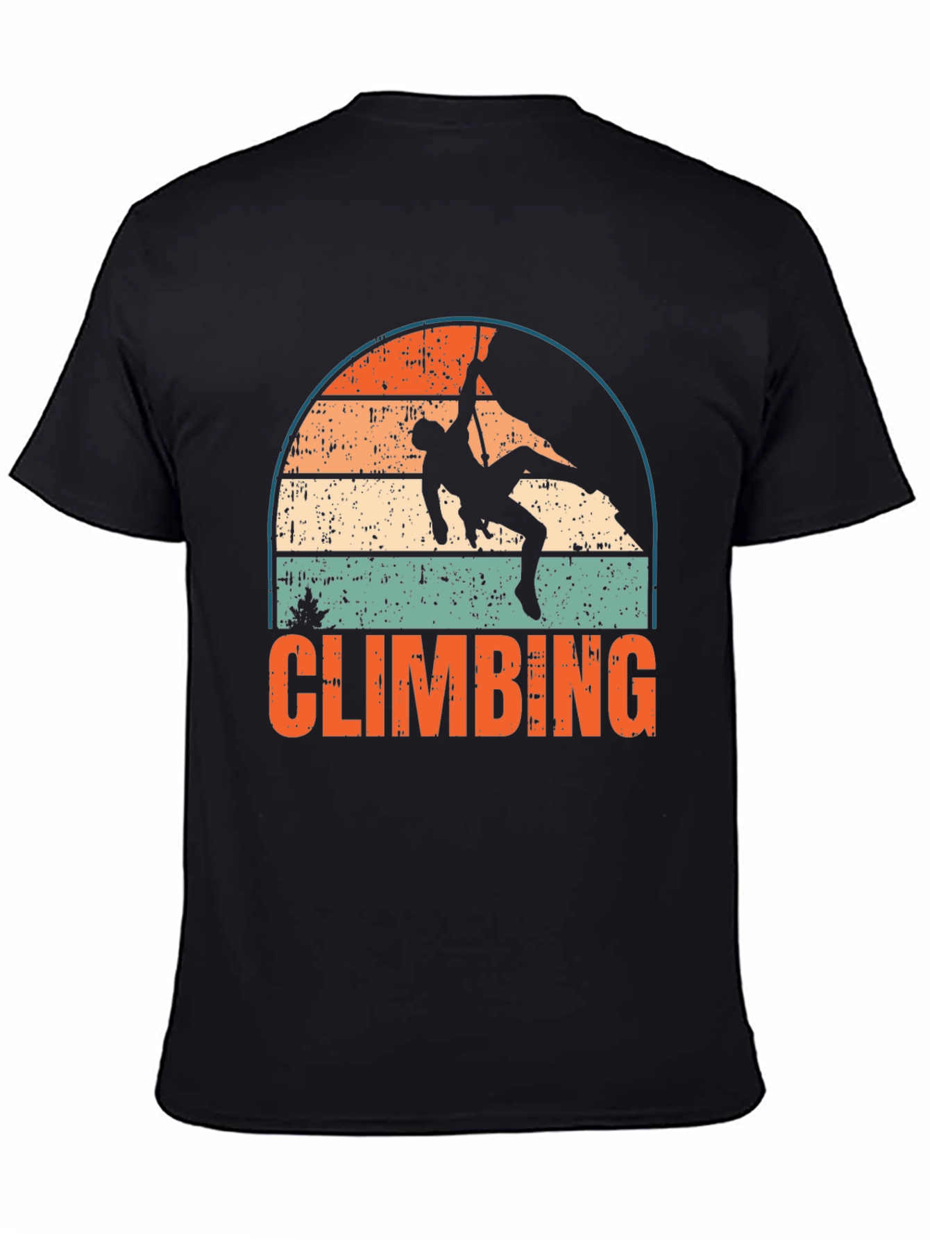Retro Climbing T-Shirt - Vintage Style Climber Tee