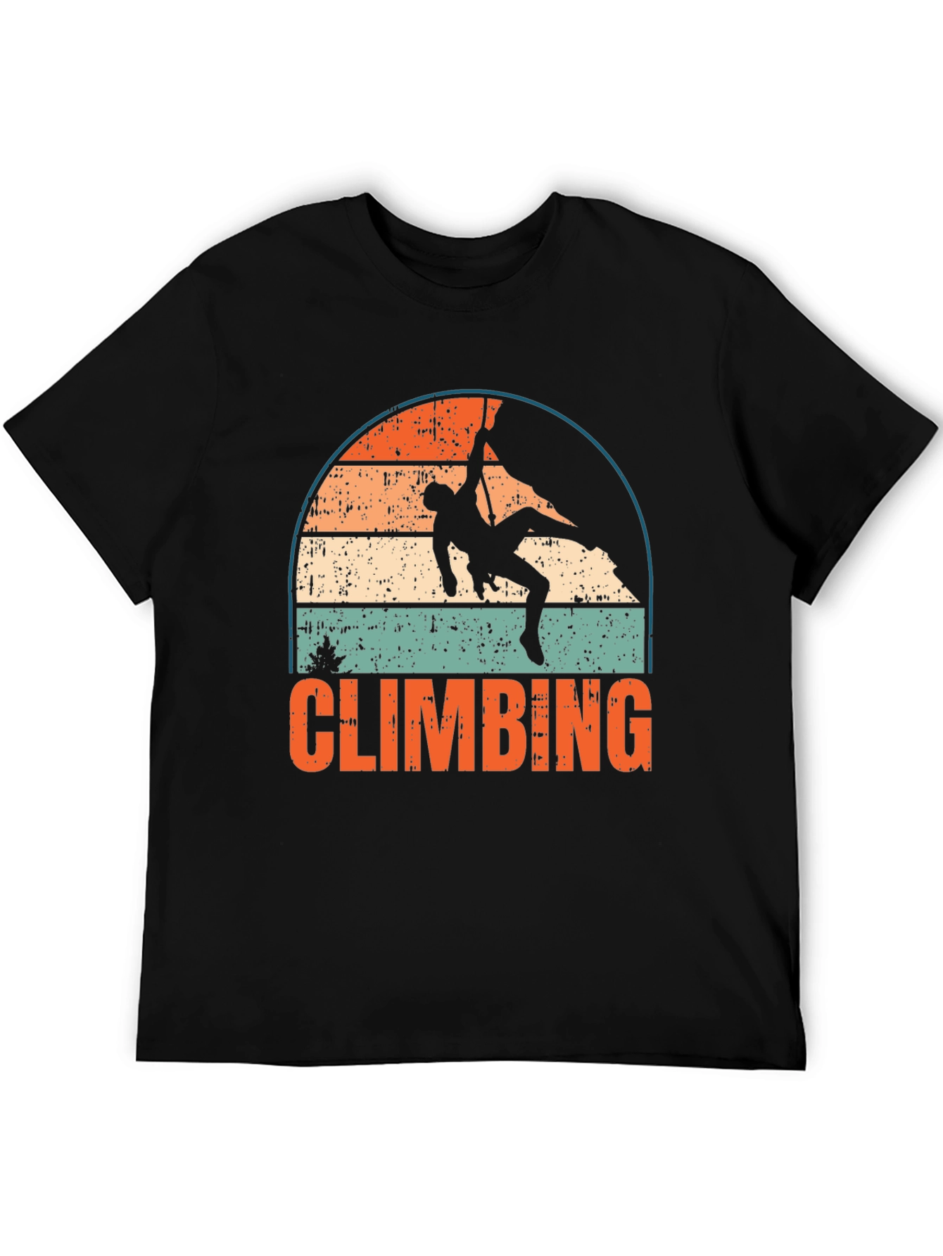 Retro Climbing T-Shirt - Vintage Style Climber Tee