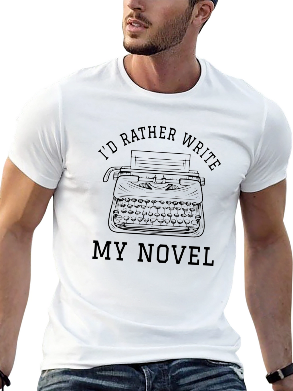 Writers T-Shirt: Id Rather Write My Novel