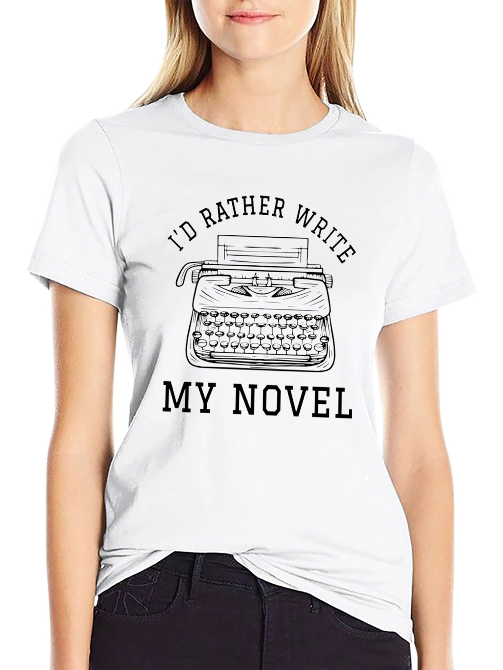 Writers T-Shirt: Id Rather Write My Novel