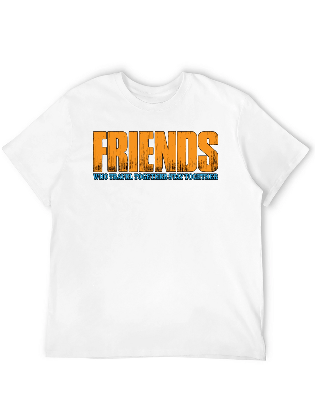Friends Travel Together T-Shirt - Black Graphic Tee