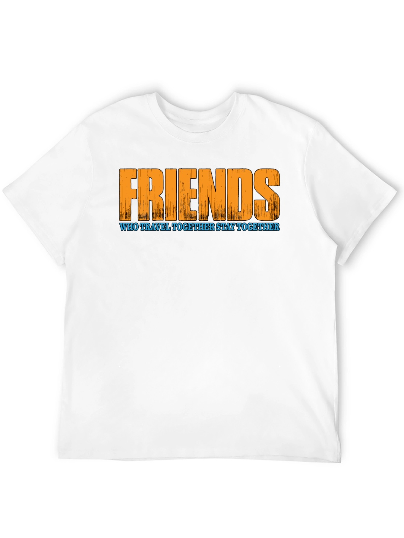 Friends Travel Together T-Shirt - Black Graphic Tee