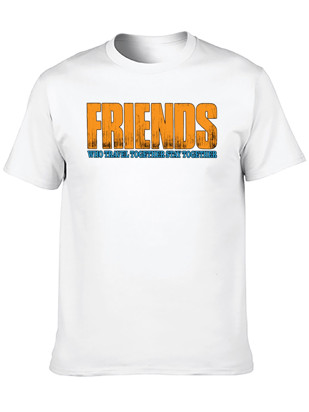 Friends Travel Together T-Shirt - Black Graphic Tee