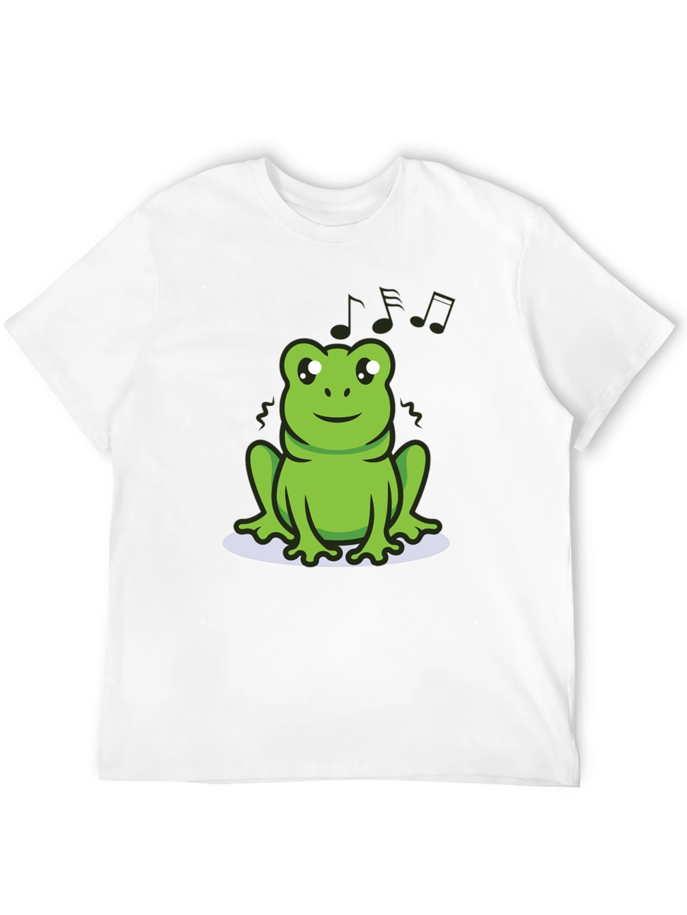 Cute Frog Tee - Musical Amphibian Design