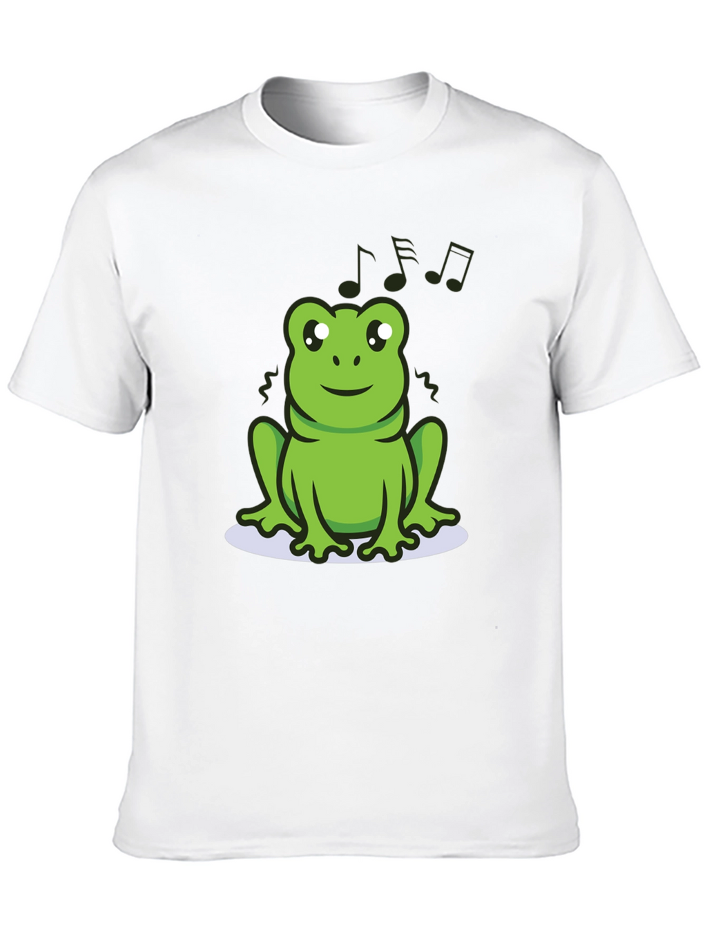 Cute Frog Tee - Musical Amphibian Design