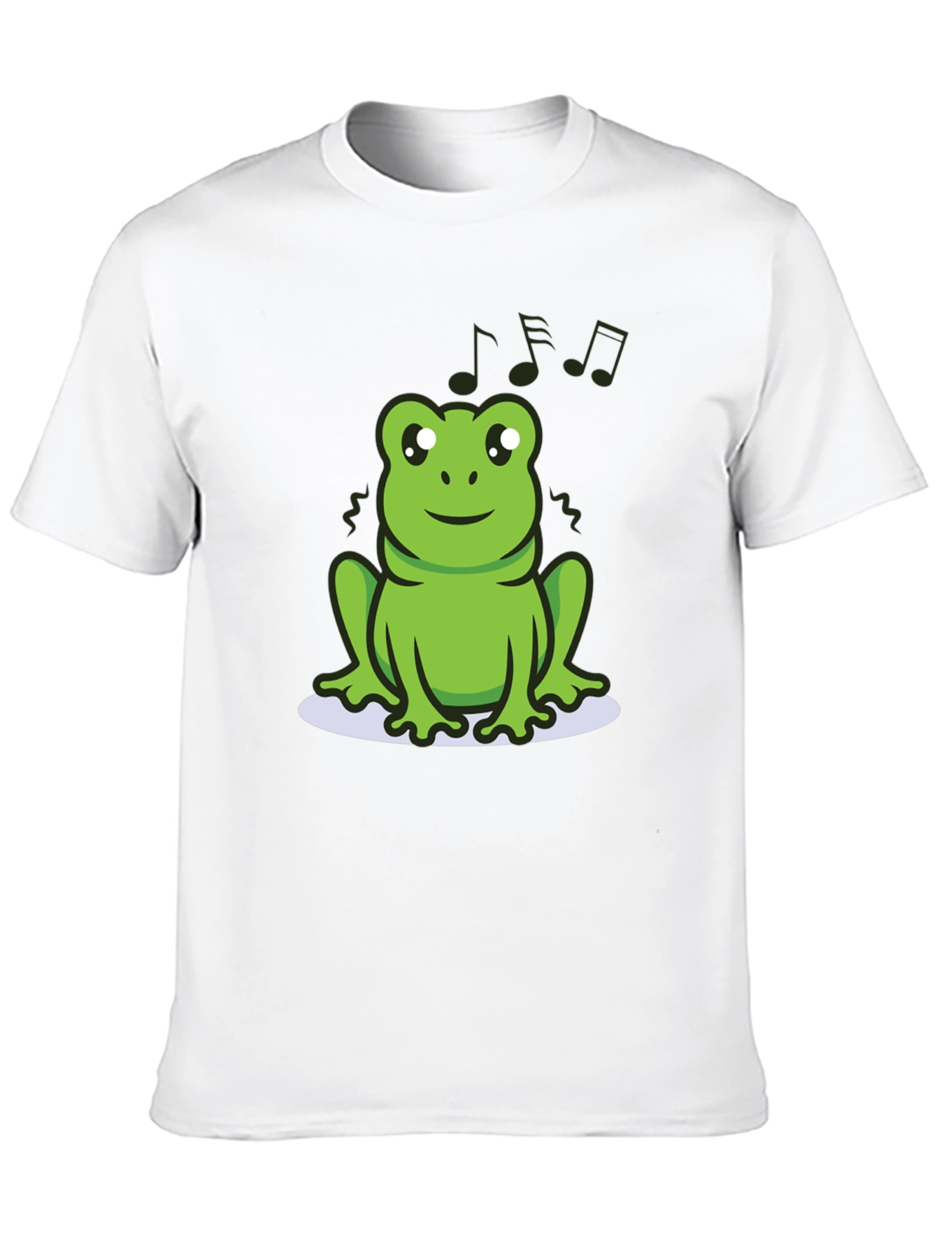 Cute Frog Tee - Musical Amphibian Design