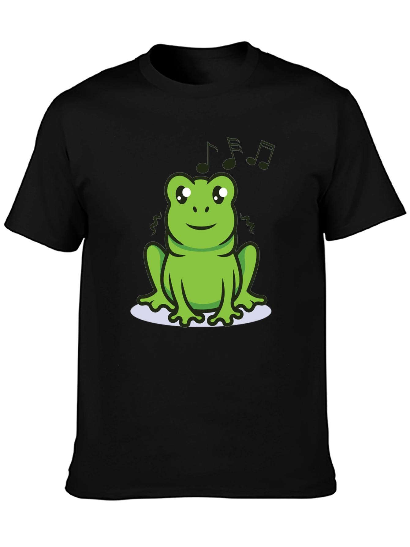 Cute Frog Tee - Musical Amphibian Design