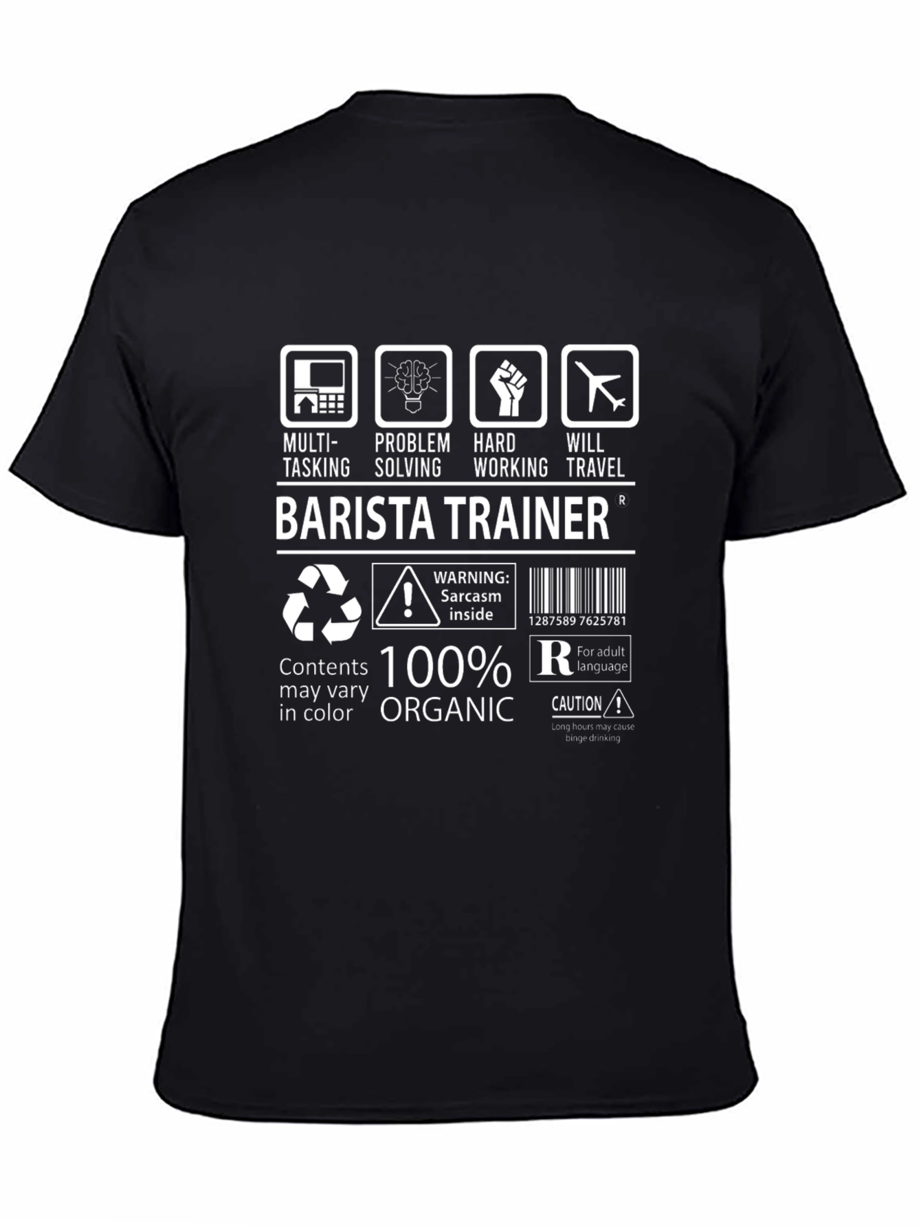 Barista Trainer 100% Organic T-Shirt