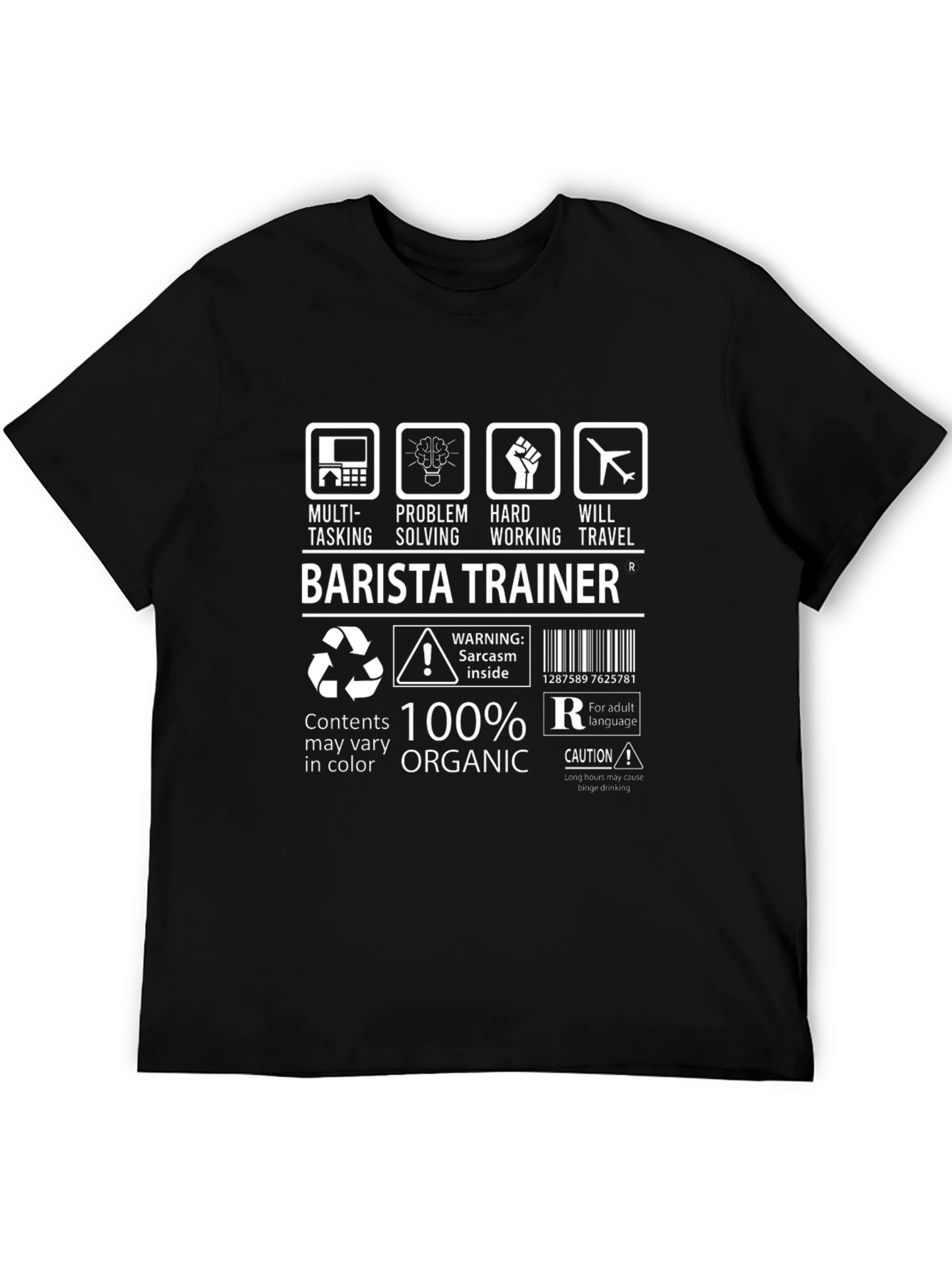 Barista Trainer 100% Organic T-Shirt