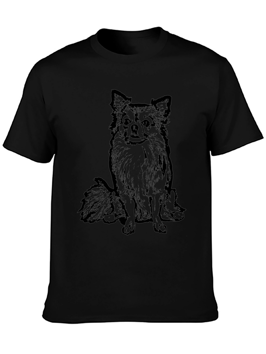 Black Dog Graphic Tee - Soft Cotton Blend