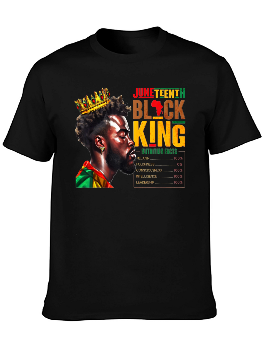 Juneteenth Black King T-Shirt