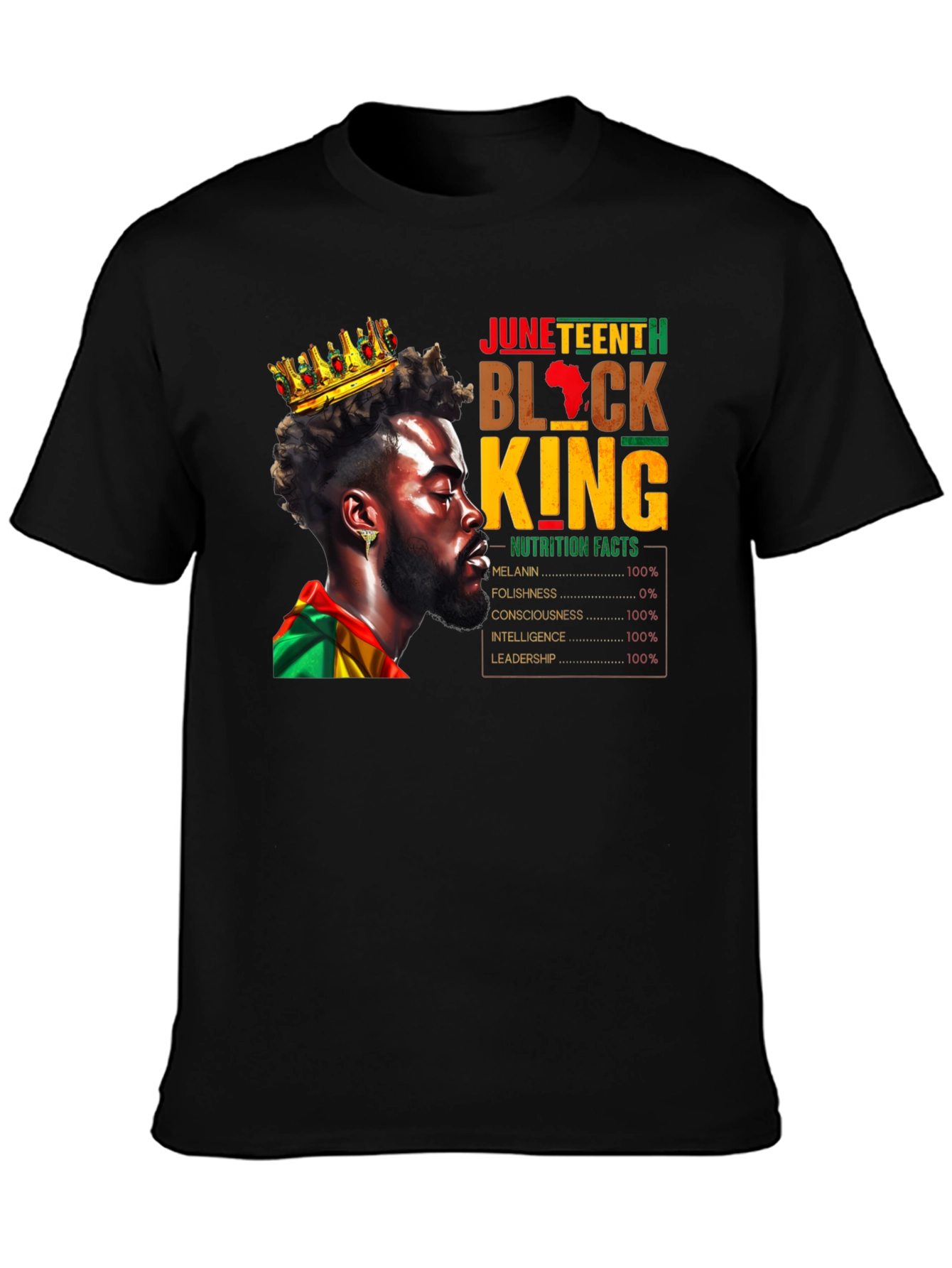 Juneteenth Black King T-Shirt