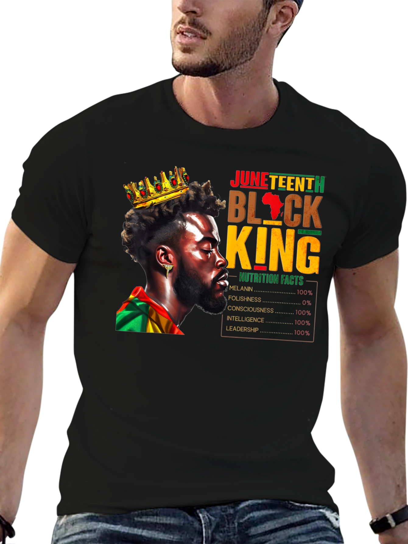 Juneteenth Black King T-Shirt
