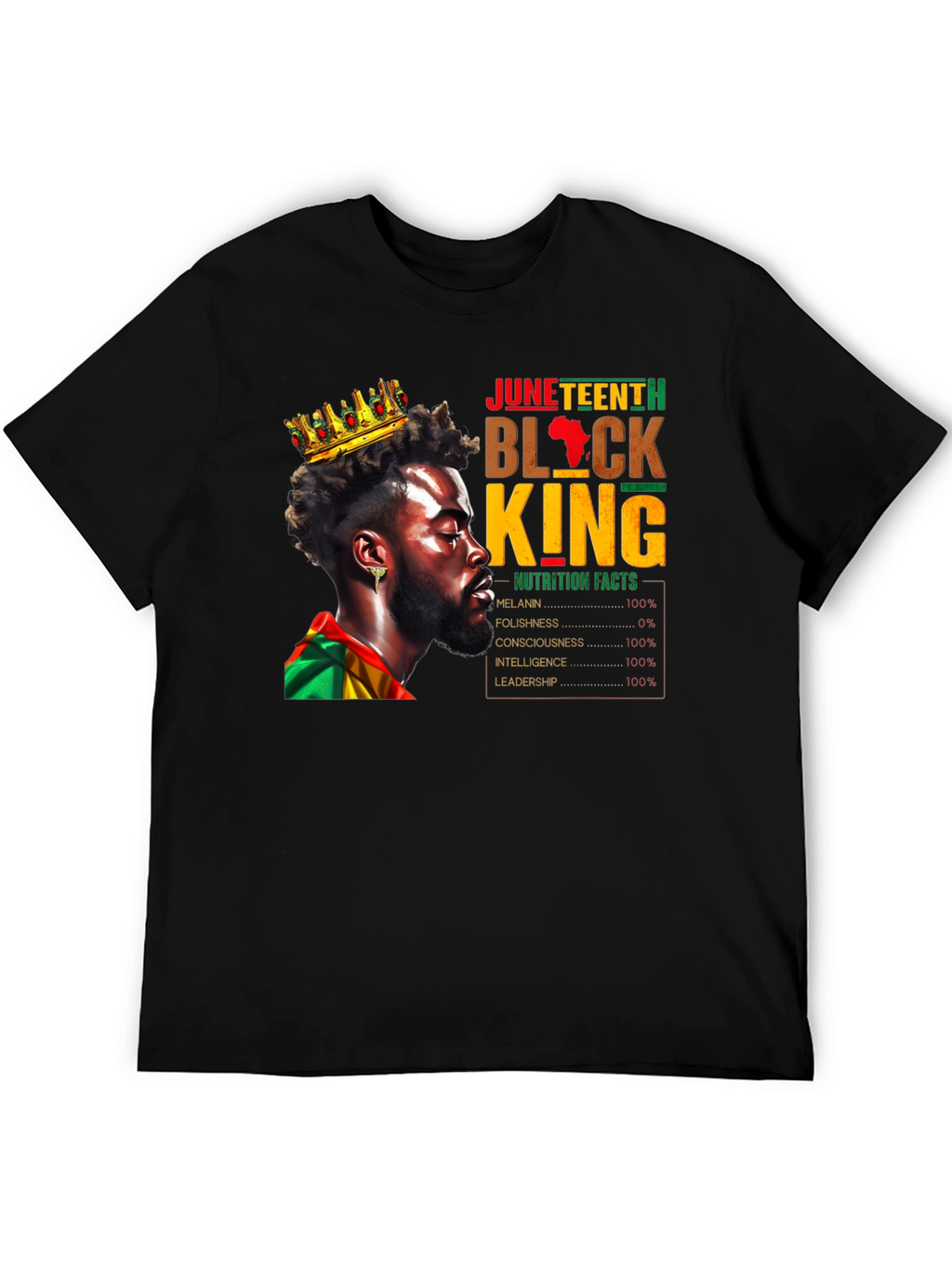 Juneteenth Black King T-Shirt