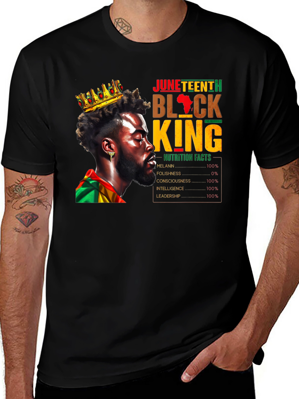 Juneteenth Black King T-Shirt
