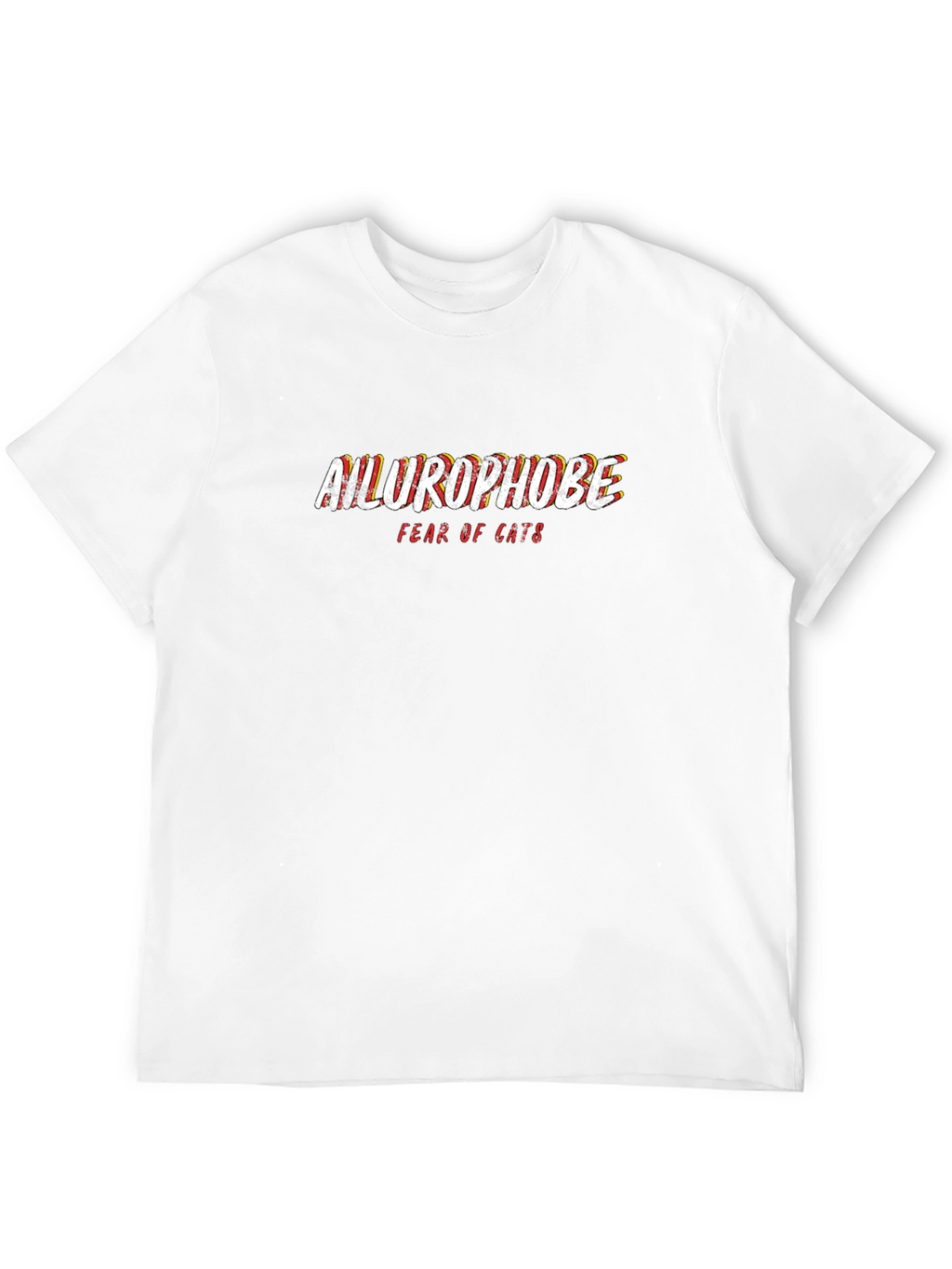 Ailurophobe Fear of Cats Graphic Tee - Black