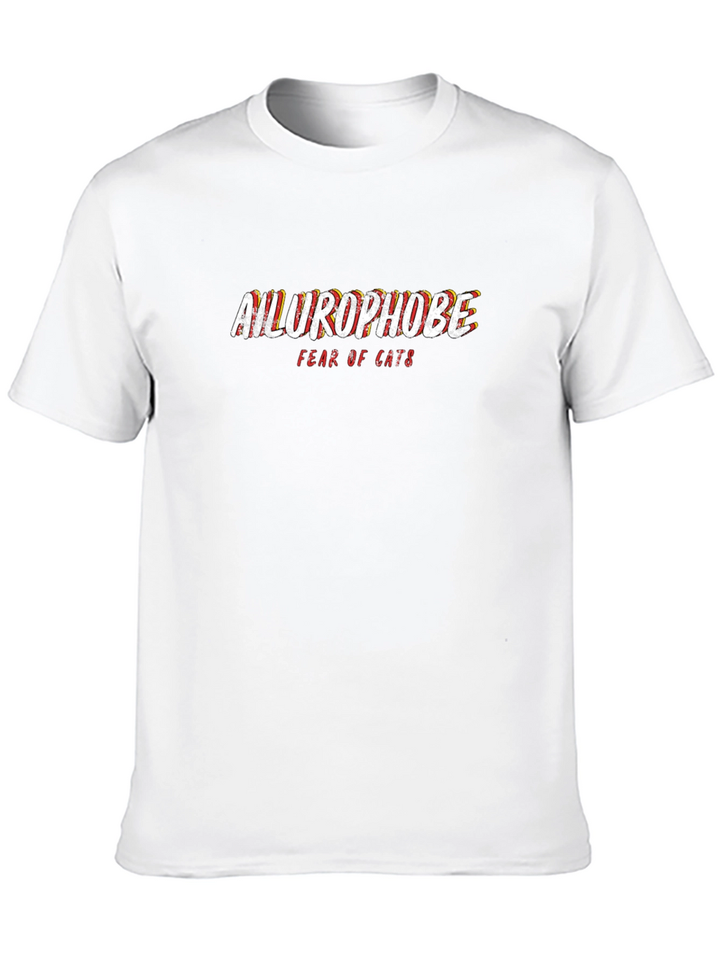 Ailurophobe Fear of Cats Graphic Tee - Black