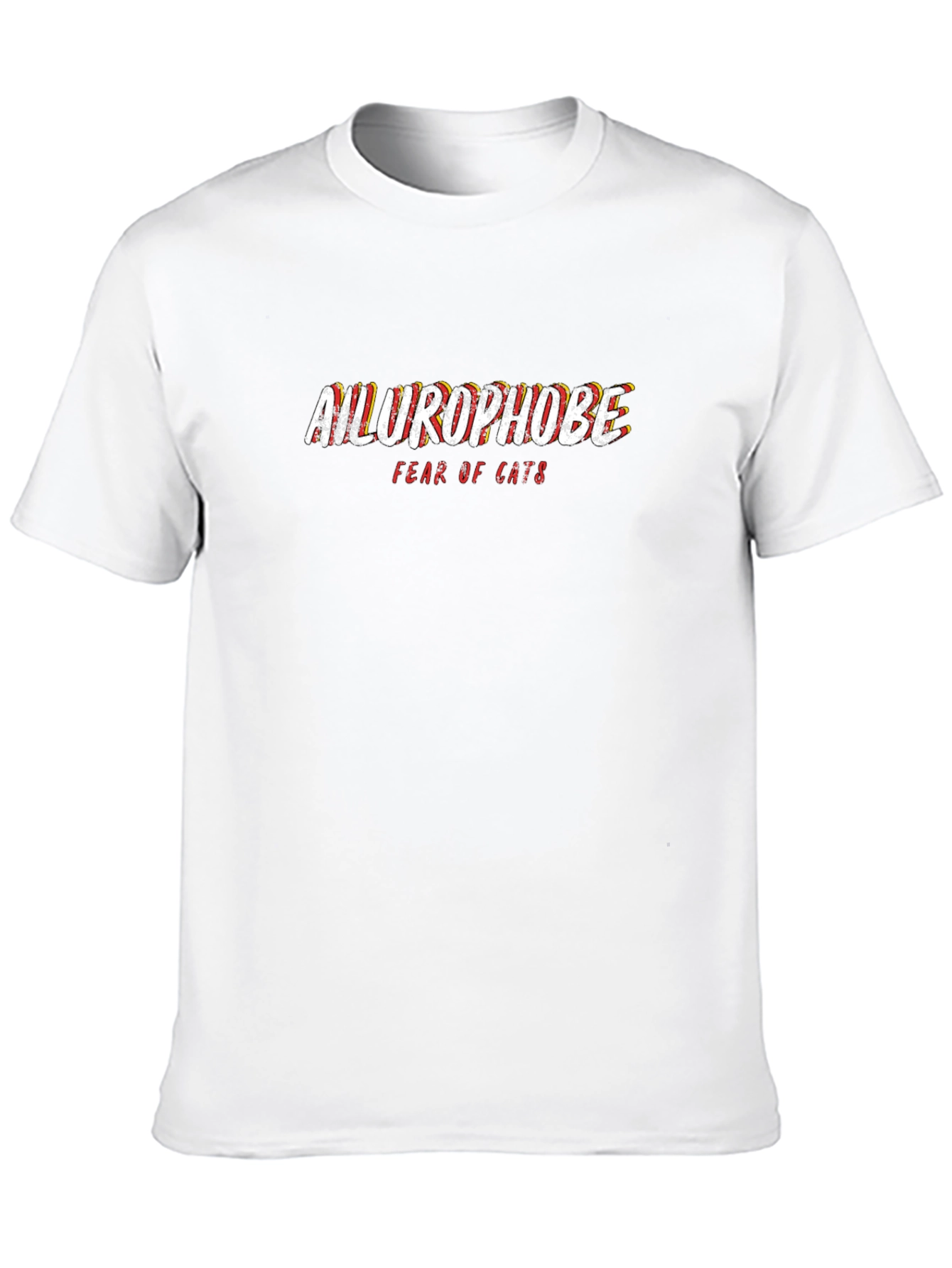 Ailurophobe Fear of Cats Graphic Tee - Black