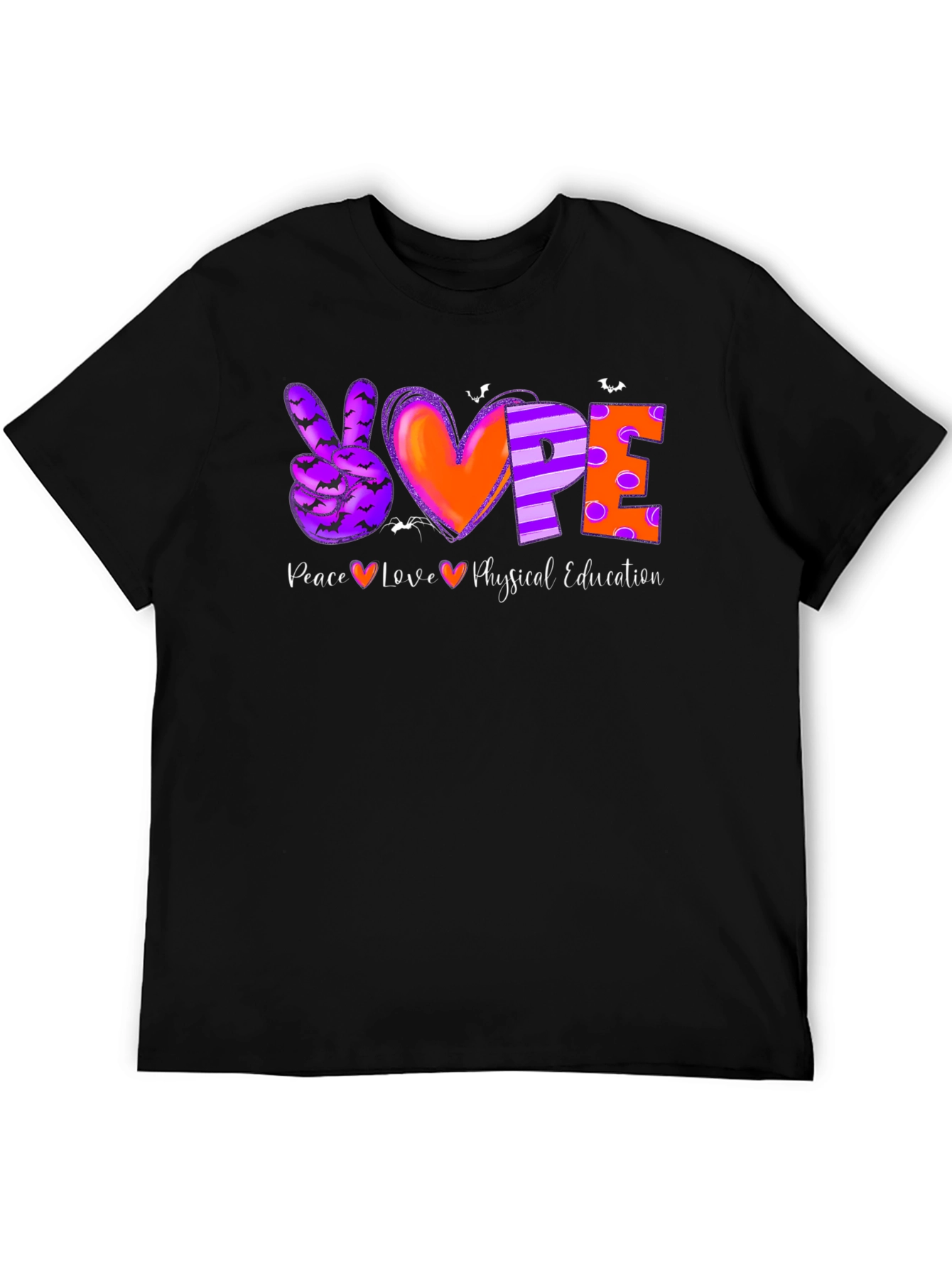 Peace Love Physical Education Halloween T-Shirt