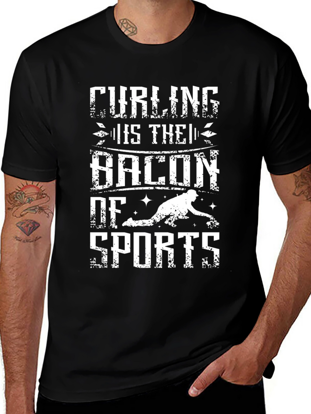 Curling is the Bacon of Sports Graphic T-Shirt