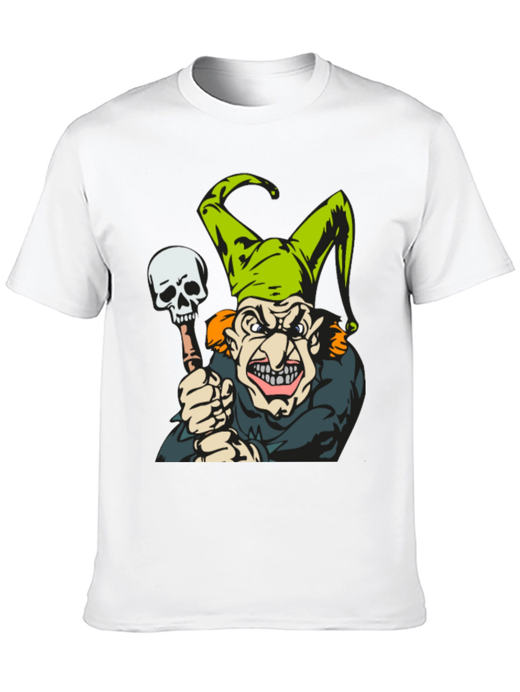 Jester Skull T-Shirt - Mens Black Graphic Tee