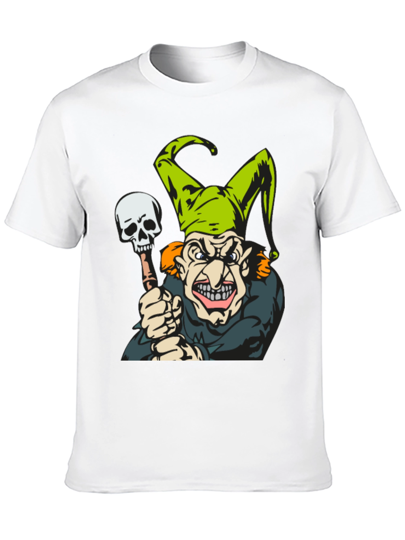 Jester Skull T-Shirt - Mens Black Graphic Tee
