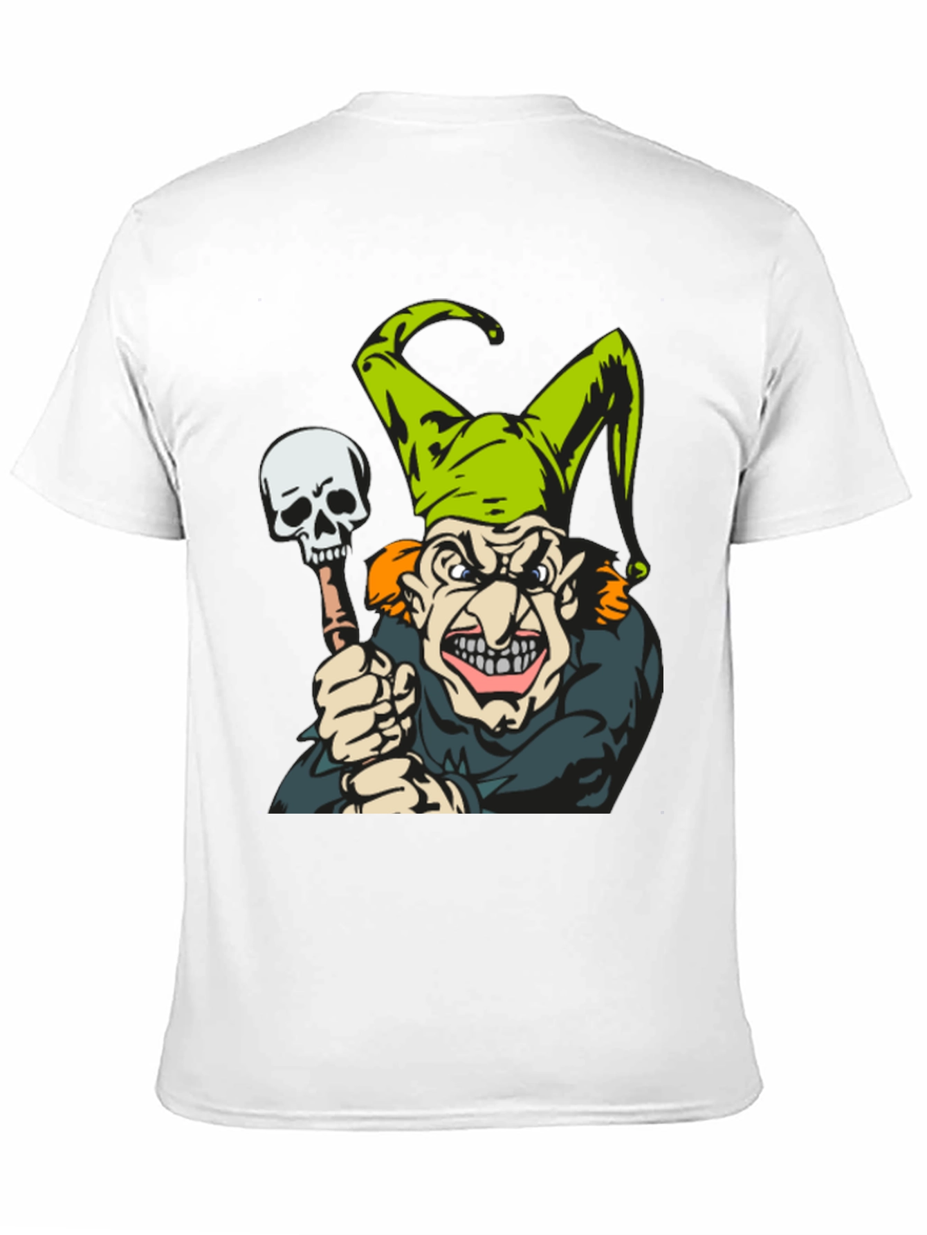 Jester Skull T-Shirt - Mens Black Graphic Tee