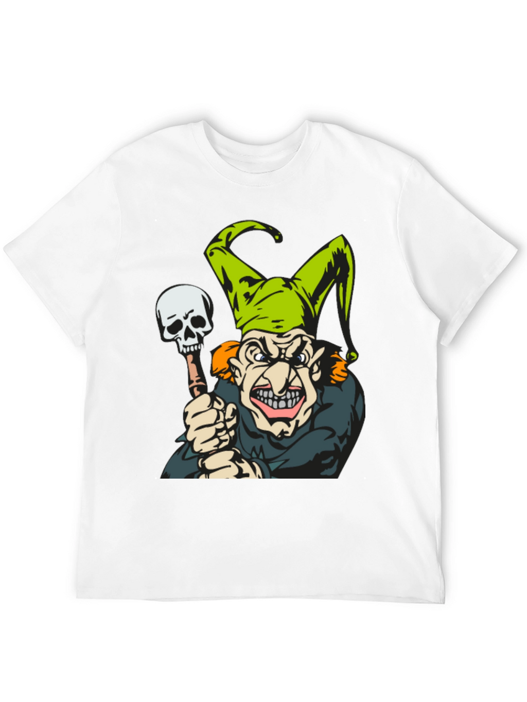 Jester Skull T-Shirt - Mens Black Graphic Tee