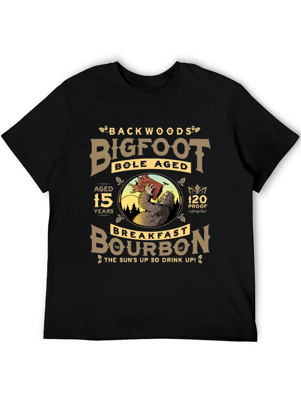 Backwoods Bigfoot Bourbon Black T-Shirt