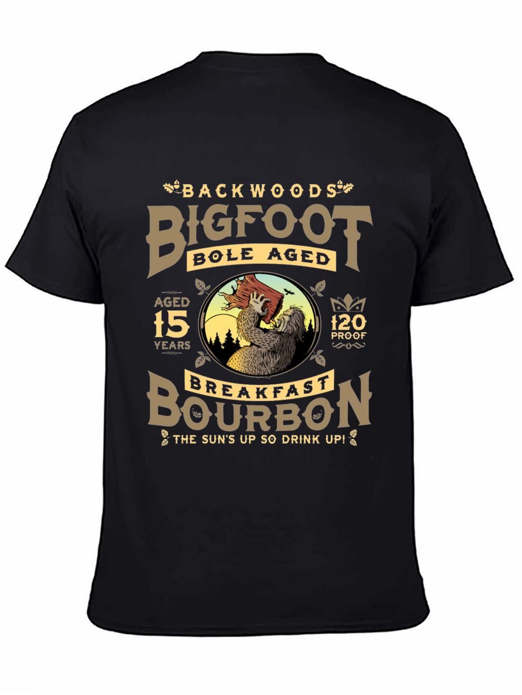 Backwoods Bigfoot Bourbon Black T-Shirt