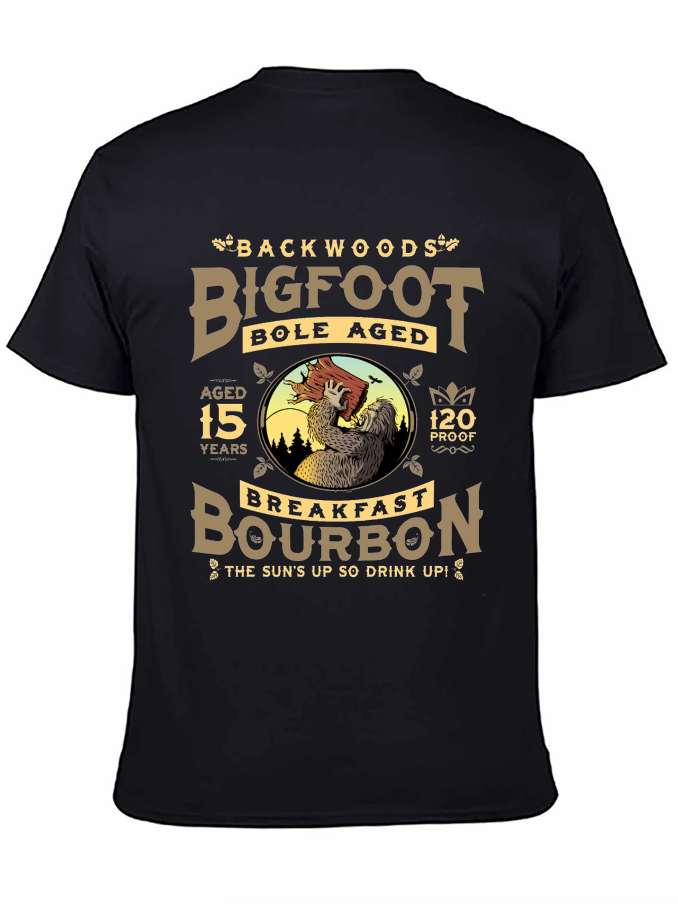 Backwoods Bigfoot Bourbon Black T-Shirt
