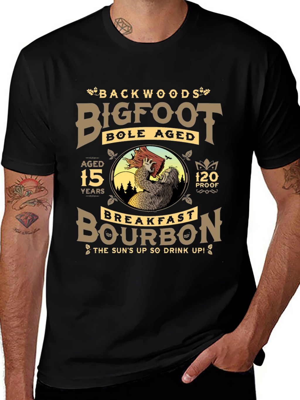 Backwoods Bigfoot Bourbon Black T-Shirt