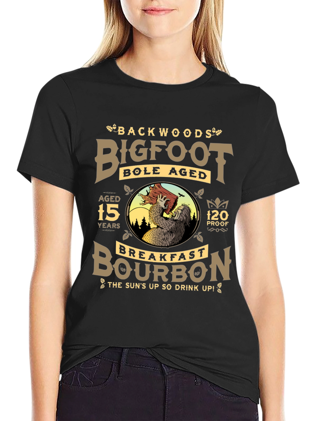 Backwoods Bigfoot Bourbon Black T-Shirt