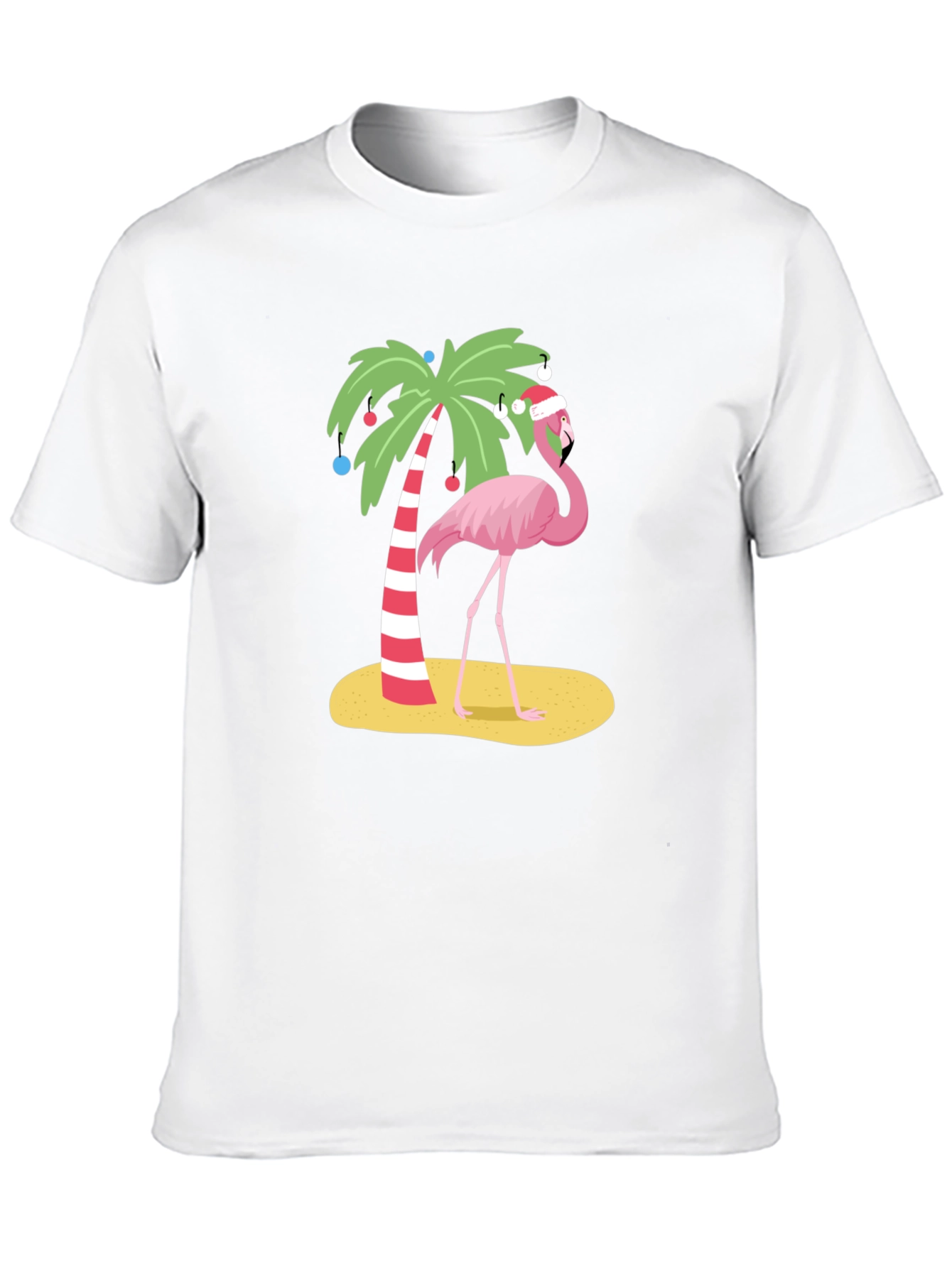 Festive Flamingo Tee - Christmas Holiday Apparel