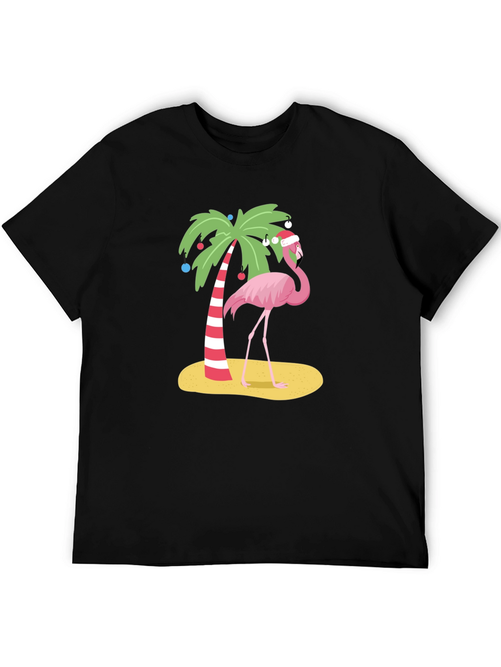 Festive Flamingo Tee - Christmas Holiday Apparel