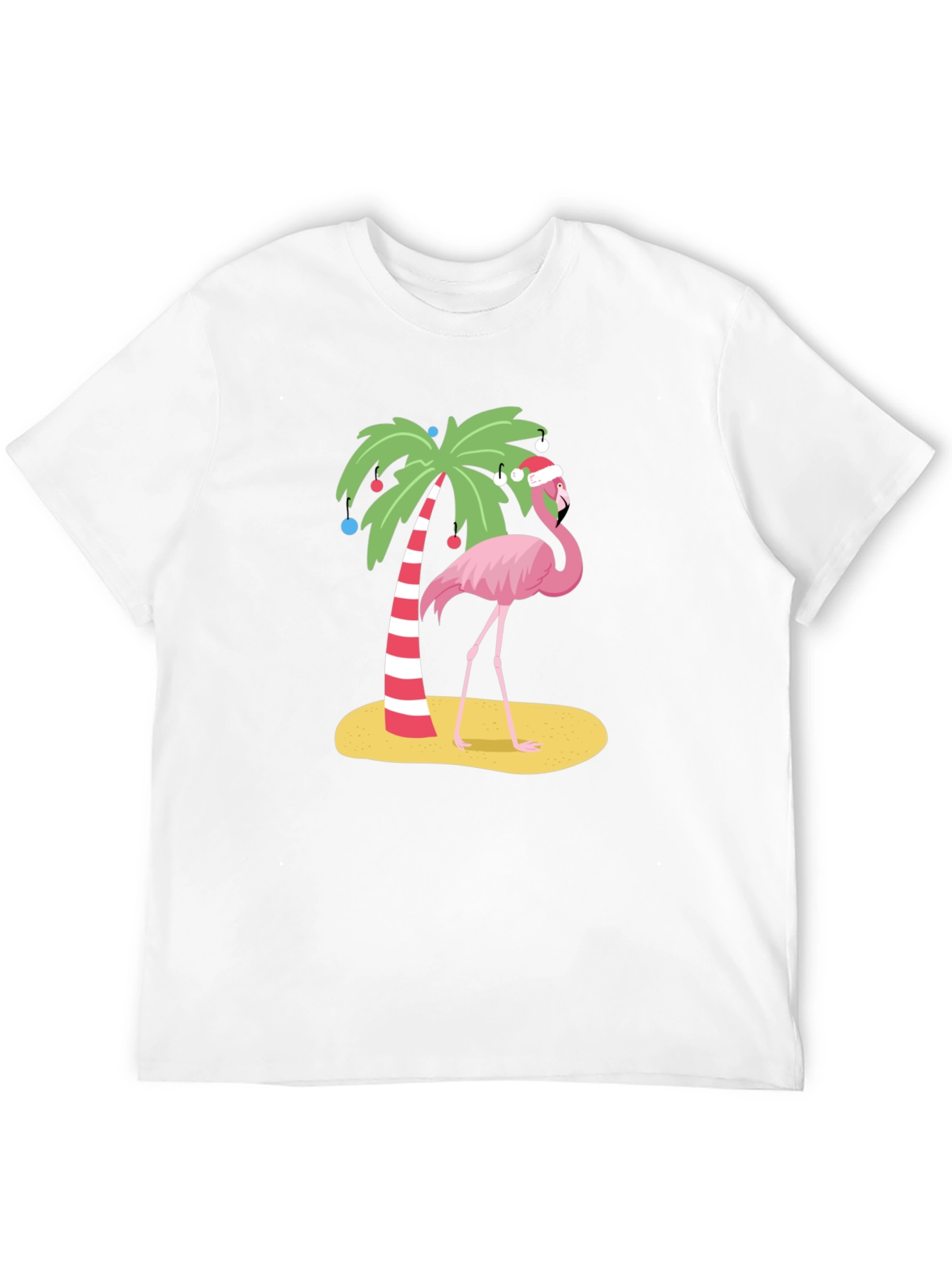 Festive Flamingo Tee - Christmas Holiday Apparel