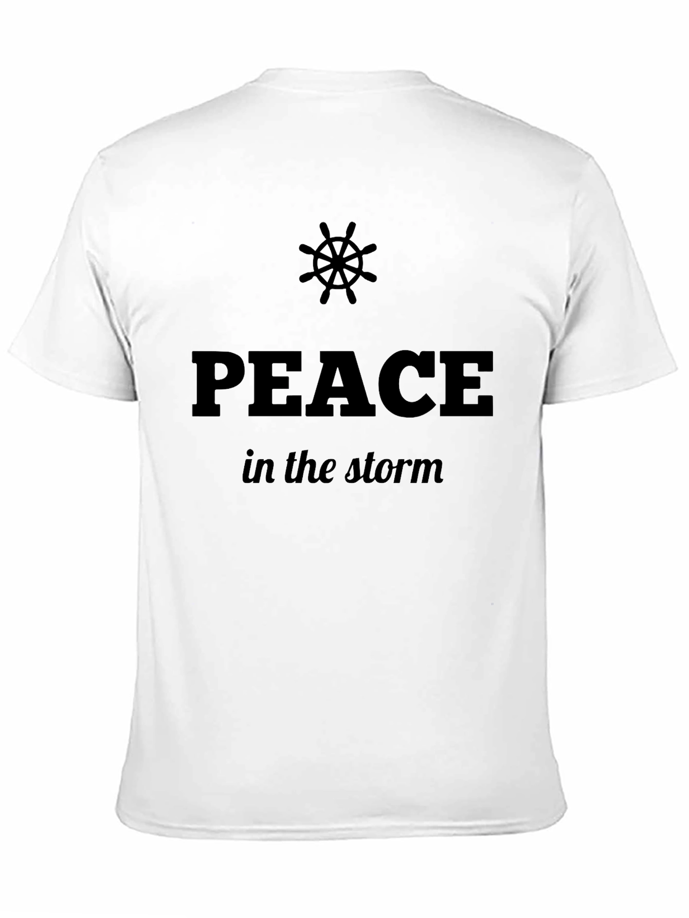 Peace In The Storm Graphic Black T-Shirt