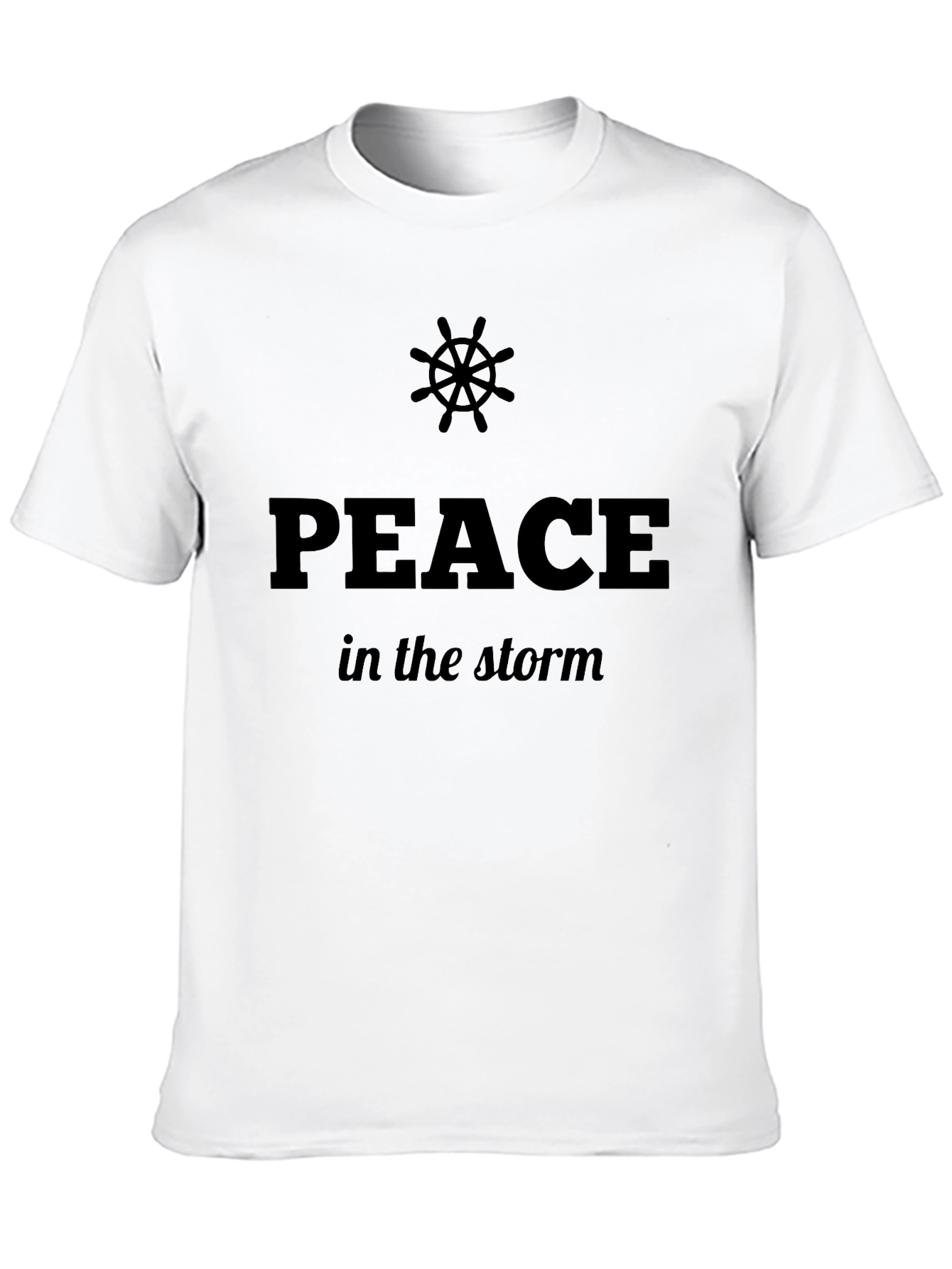 Peace In The Storm Graphic Black T-Shirt